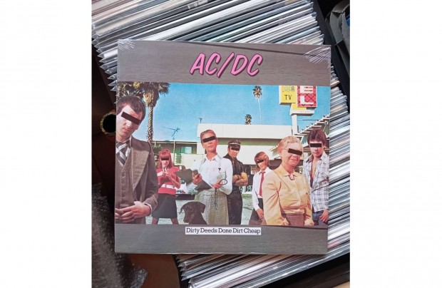 AC/DC - Dirty Deeds Done Dirt Cheap Bakelit Lemez LP Bontatlan