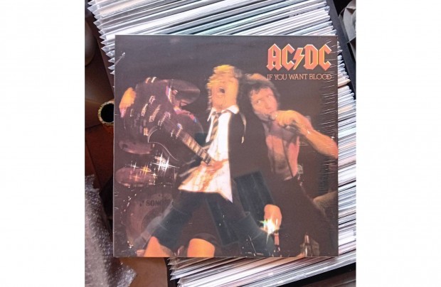 AC/DC - If You Want Blood Bakelit Lemez LP Bontatlan