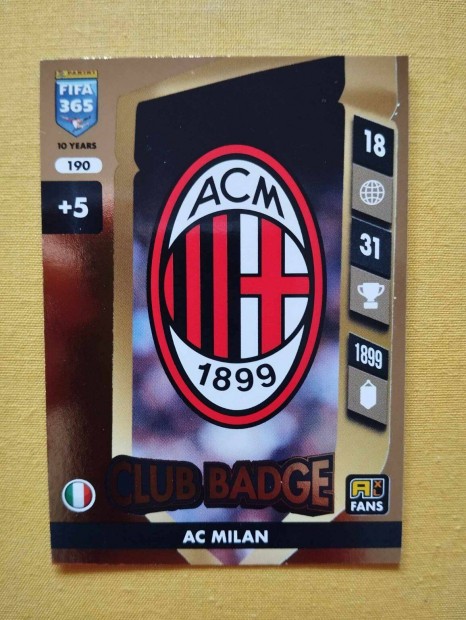 AC Milan FIFA 365 2025 Club badge csapatcmer focis krtya