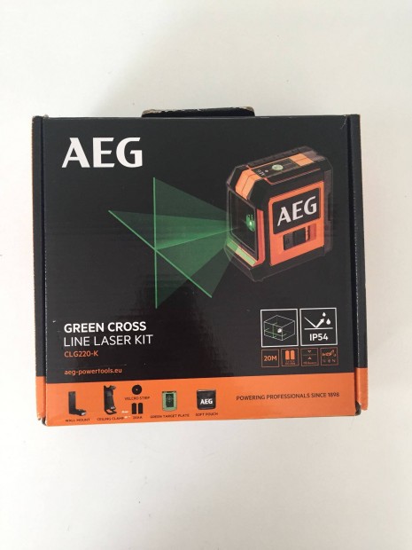 AEG CLG220-K Zld keresztvonalas lzer, 20 mteres hattvolsg (49354