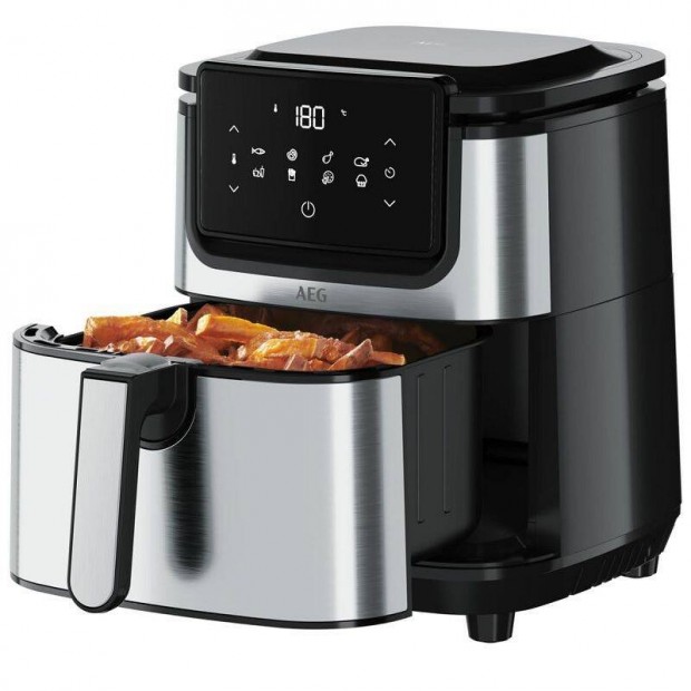 AEG Gourmet 6 forrólevegős sütő, 3,5lit, 1500W - fekete (AF6-1-4ST)