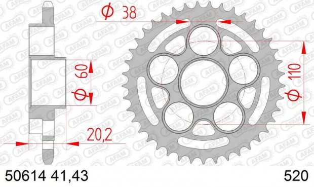 AFAM acl standard hts lnckerk 50614 - 520