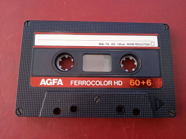 AGFA Ferrocolor HD 60 + 6 retro audio kazetta , bort nlkl