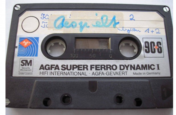 AGFA Super Ferro Dynamic , 90 + 6-os retro audio kazetta