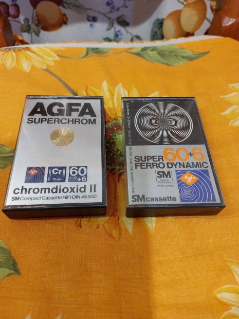 AGFA Superchrom 60+6 s AGFA Super Ferro Dynamic cassette kazetta