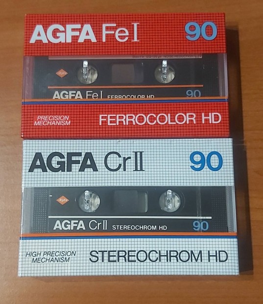 AGFA kazetta 2db egyben Fe I s Cr II