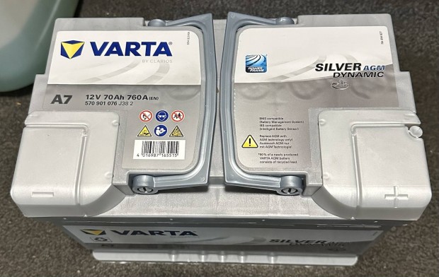 AGM akksi Varta j 70Ah 760A
