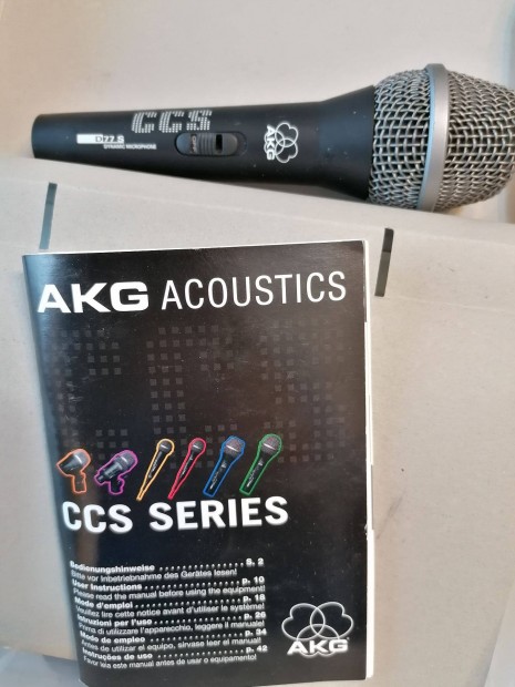 AKG D77/S dinamikus mikrofon, nek, gitr, xlr, akusztikus