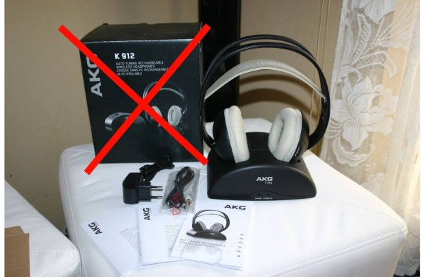 AKG K912E vezetknlkli fejhallgat nagymret, knyelmes