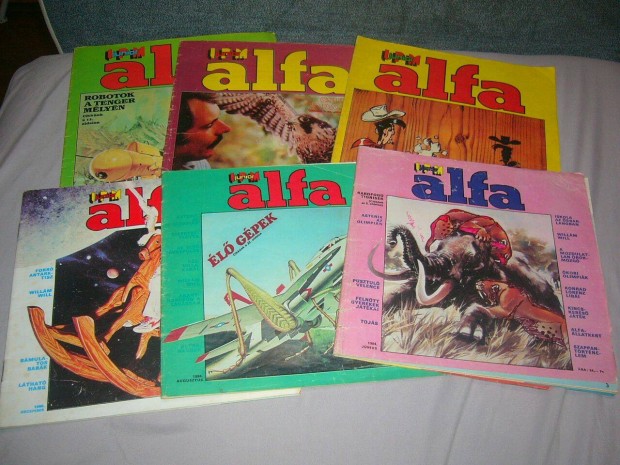 ALFA ifjúsági magazin 1983 - 86 évfolyam 6 db