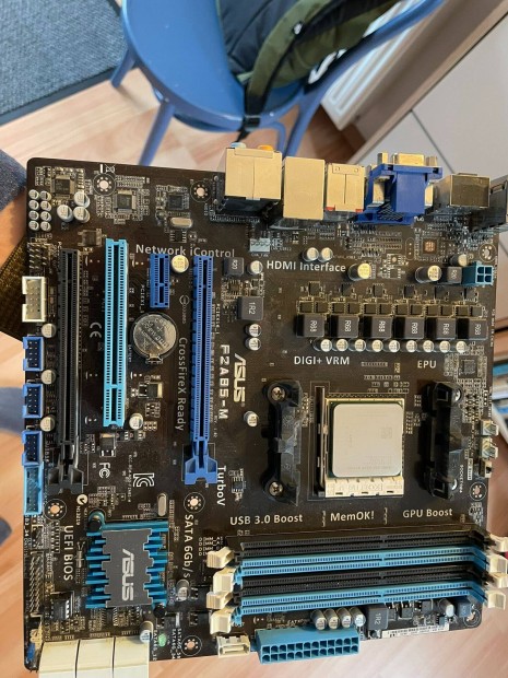 AMD A10 5800 Processzor + Asus F2A85-M alaplap