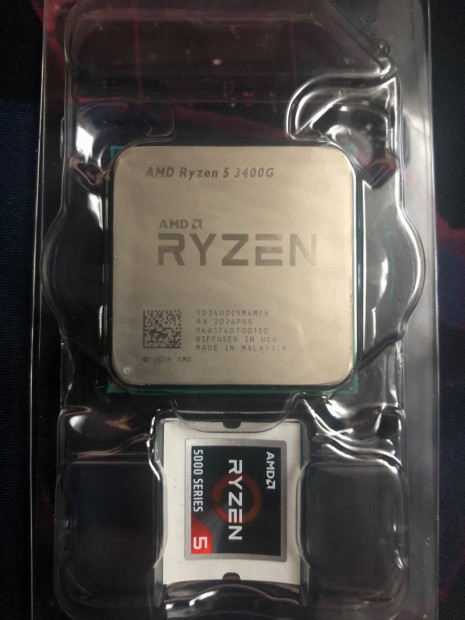 AMD AM4 socket Ryzen 5 3400g 3.7GHz gyri htvel