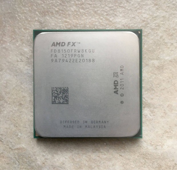 AMD FX-8150 processzor (AM3+, 8 mag, 3,6-4,2GHz)