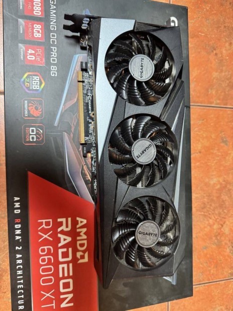 AMD Radeon Gigabyte RX6600XT Gaming OC Pro 8GB