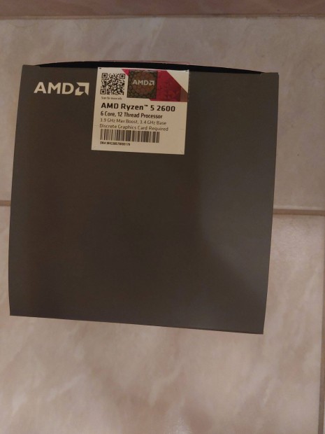 AMD Ryzen 5 2600 processzor+ht (hasznlt)