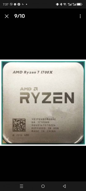 AMD Ryzen 7 1700 processzor gyri htvel 