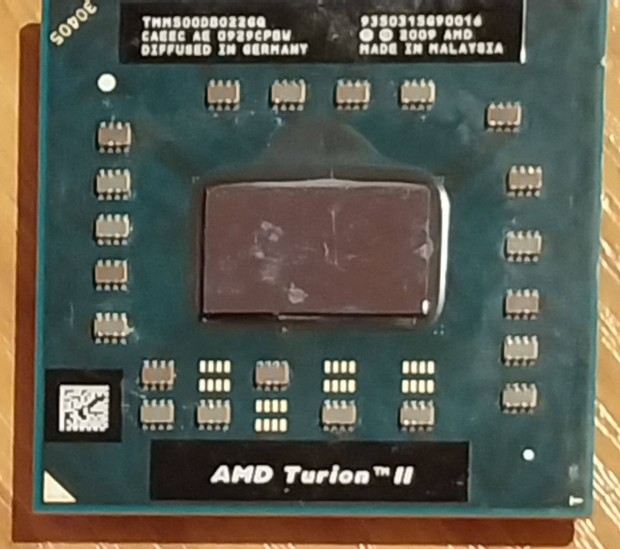 AMD Turion II cpu, processzor