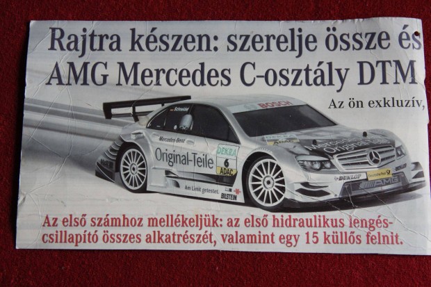 AMG Mercedes C-osztly DTM 2008 versenyaut sszeszerelhet vltozat