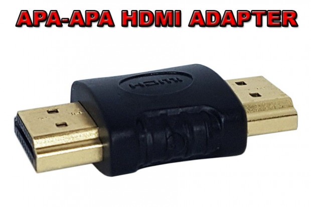 APA-APA HDMI ADAPTER aranyozott csatlakozval