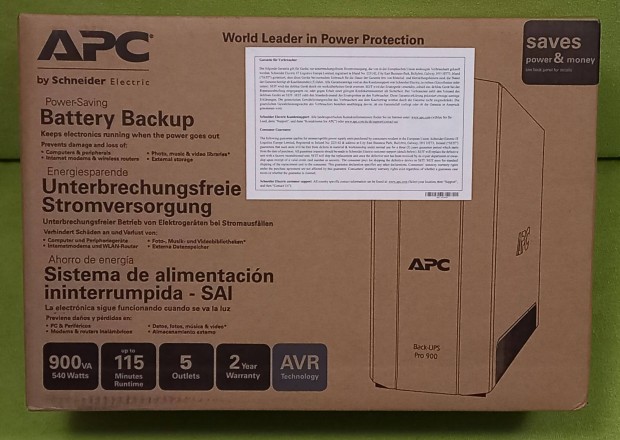 APC Back-UPS Pro BR900G-GR, 900VA/540W - j, bontatlan