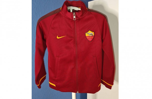 AS Roma eredeti Nike gyerek cipzras fels (122-128