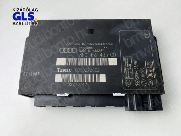 AUDI A4 B7 (8EC) Komfort vezrlegysg/modul (8E0959433CD)