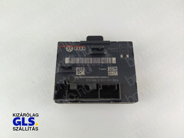 AUDI A6 C6 (4F2) Bal hátsó ajtó vezérlőegység/modul (4F0959795M)