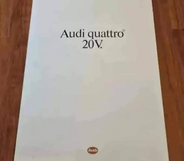 AUDI Coup Quattro 20V Prospektus 1989 Ritkasg !!!