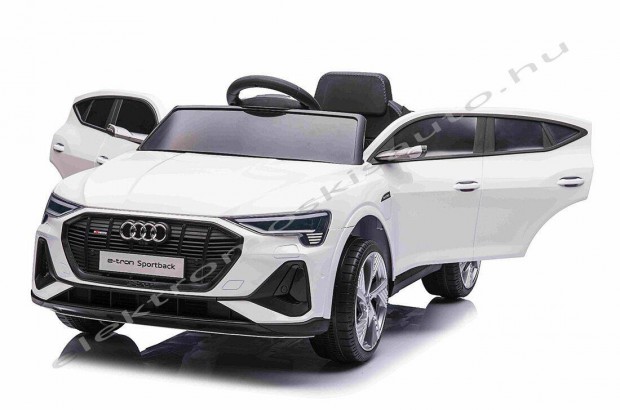 AUDI E-Tron 12V fehr 1 szemlyes eredeti elektromos kisaut