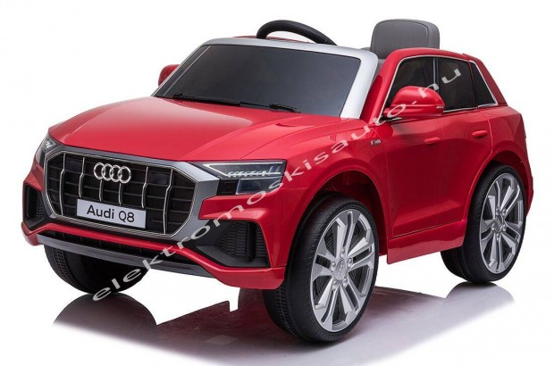 AUDI Q8 12V lakk bordó 1személyes eredeti elektromos kisautó - Akciós!