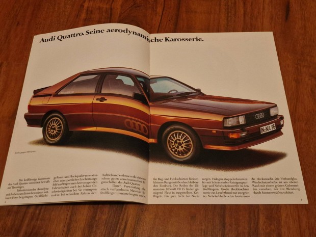 AUDI Quattro Coup Prospektus 1983