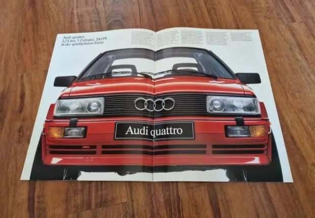 AUDI Quattro Prospektus 1988 Ritkasg !!!