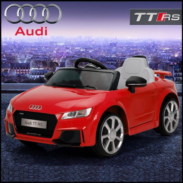 AUDI TT RS 12V piros 1 szemlyes eredeti elektromos kisaut