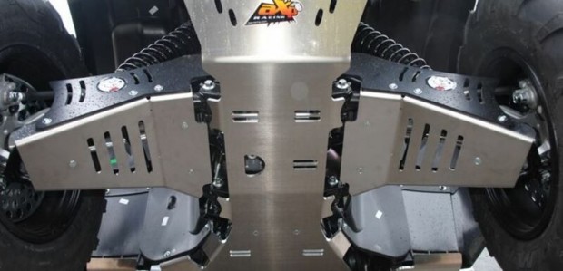 AXP első A-kar védelem - 4 mm alumínium Yamaha YFM Grizzlyhez