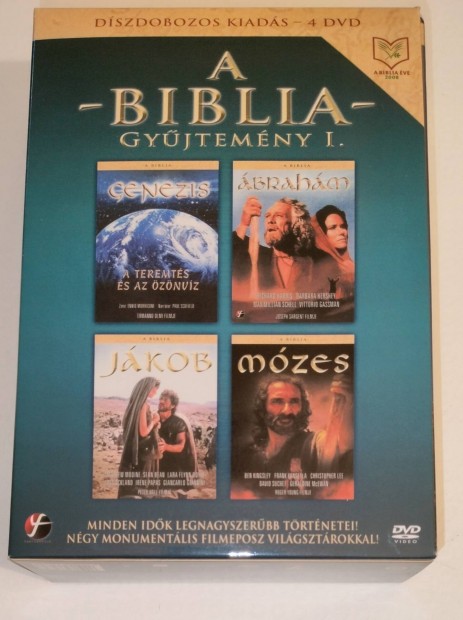 A Biblia dvd gyjtemny 4 lemezes bontatlan Genezis, brahm, Jkob,