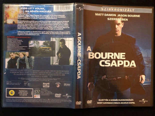 A Bourne csapda (karcmentes, Matt Damon) DVD