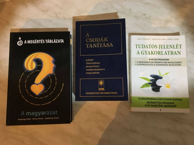 A Csod�k Tan�t�sa,A meg�rt�s t�bl�zata,Tudatos jelenl�t a gyakorlatban