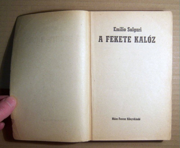 A Fekete Kalz (Emilio Salgari) 1984 (borthinyos) 8kp+tartalom