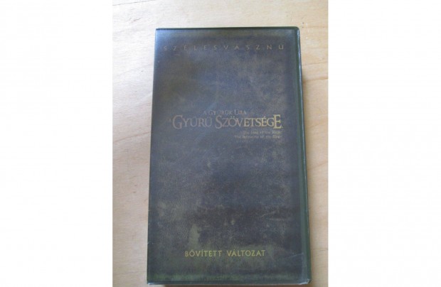 A Gyűrűk Ura VHS A gyűrű szövetsége Bővített változat!
