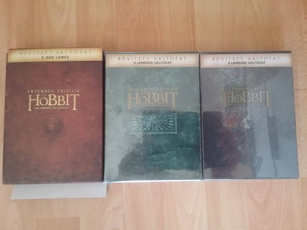 A Hobbit trilgia. 3X5 dvd. Dszdobozos, bvtett, szinkronizlt