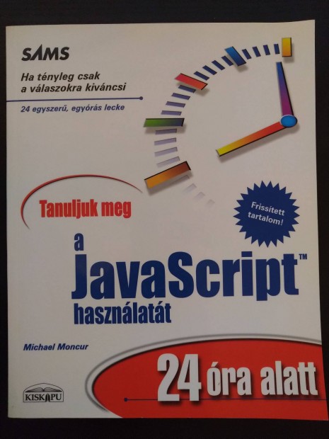 A Javascript hasznlata 24 ra alatt