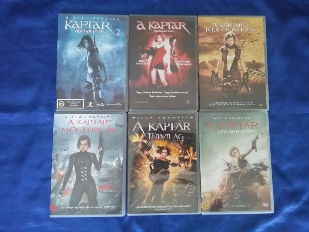 A Kaptr. A teljes Milla Jovovich 6 filmes dvd sorozat. Szinkr