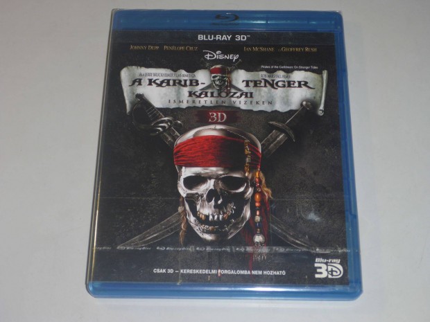 A Karib-tenger kalzai 4. Ismeretlen vizeken 3D blu-ray film