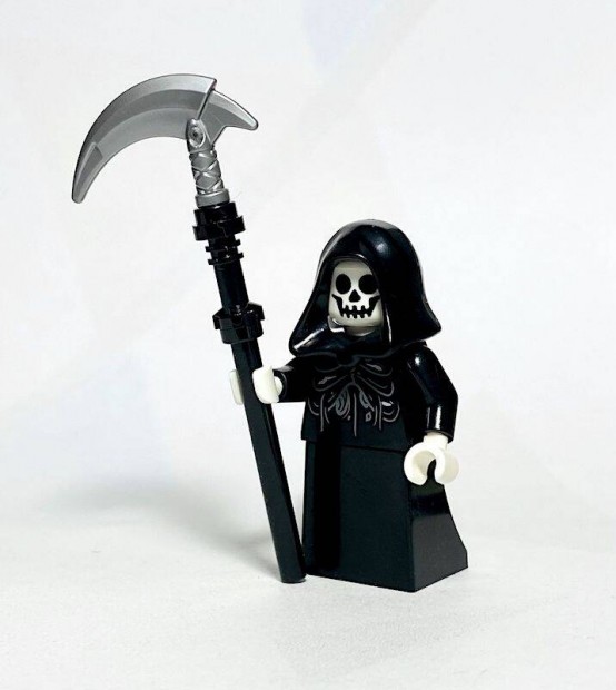 A Kaszs / Grim Reaper Eredeti LEGO egyedi minifigura - Halloween - j
