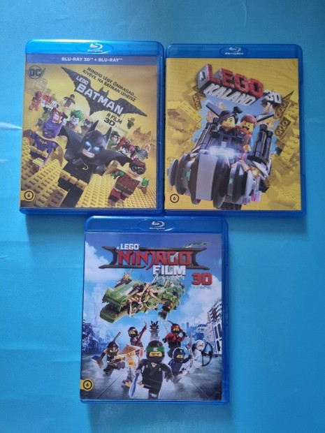 A Lego kaland, Batman, ninjago 3d s 2d blu-ray