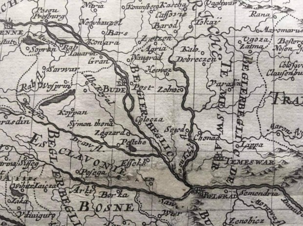 A Magyar Kirlysg s krnyezete trkp 1686