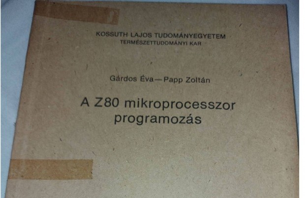 A Z80 mikroprocesszor programozs 990Ft