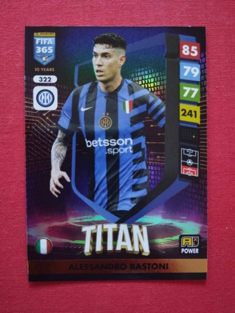 A. Bastoni (Internazionale) FIFA 365 2025 Power Titan focis krtya