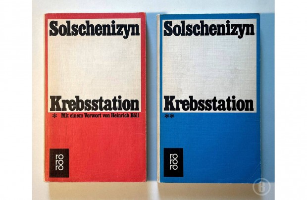 A. I. Solschenizyn: Krebsstation 1,2 (Csak szemlyesen!)