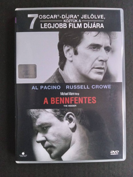 A bennfentes (The insider) dvd